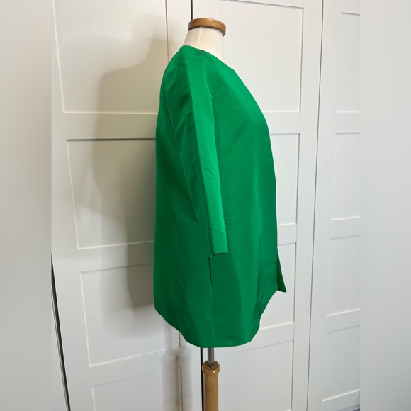Frascara Emerald Kelly Green Jacket Medium 3/4 Sleeve Structured - Picture 3 of 6